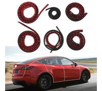 RWRAPS Kit de Sellado insonorizado para Puerta para Tesla Model 3 2017-2024, Tira de Sellado de Goma para Clima, Kit de reducción de Ruido del Viento