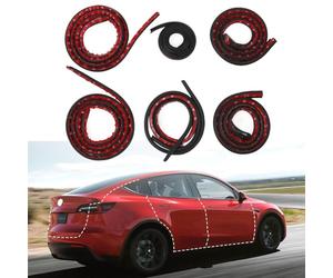 RWRAPS Kit de Sellado insonorizado para Puerta para Tesla Model 3 2017-2024, Tira de Sellado de Goma para Clima, Kit de reducción de Ruido del Viento