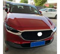 RWRAPS Moldura de capó de Rejilla Delantera ABS para Mazda CX-30 CX30 2019-2024, Adhesivo 3M, embellecedor de capó de Cubierta de Parrilla Delantera Plateada