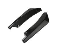 RWRPQEDEXM 2 Piezas Extensión Faldón Lateral Universal Coche Parachoques Delantero Y Trasero Tira Alerón Difusor Divisor Protector contra Arañazos Aletas Delantero Alerón Parachoques(Black)