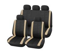 RWRPQEDEXM Juego Completo De 9 Adaptadores Universales para Fundas De Asiento Coche 4 Colores Opcionales Funda Protectora Decorativa para Asiento De Coche Fundas Asientos Delanteros(Beige Seat Cover)