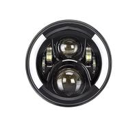 RWRPQEDEXM Para JK Para LJ Para CJ Para Hummer Para OffRoad 4x4 12V 24V Coche 7 Pulgadas Led Faro Alto/bajo Haz H4 DRL Conjunto Lámpara Luz Delantera Faros Delanteros Conjunto(Army green)