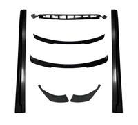 RWRPQEDEXM para Q8 para Sline para S-Line 2018 2019 2020 2021 2022 Faldones Laterales Kit Carrocería Parachoques Trasero Delantero Alerón Borde Diseño Divisor Delantero Alerón Parachoques