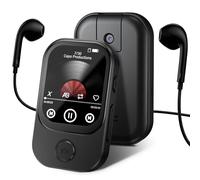 RWSRW 64GB Reproductor MP3 Bluetooth 5.4, Reproductor de Música HiFi MP3 Player Portátil, FM Radio, Grabación, E-Book, Despertador (Blanco)