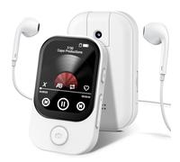 RWSRW 64GB Reproductor MP3 Bluetooth 5.4, Reproductor de Música HiFi MP3 Player Portátil, FM Radio, Grabación, E-Book, Despertador (Negro)