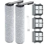 RWSRW Rodillo de Cepillo y Filtro de Aspiradora Cepillo de Repuesto y Filtro HEPA con Tineco Floor One S5/S5 Pro/S5 Pro 2/S5 Extreme Aspiradora(2 Cepillos Giratorios + 3 Filtros)