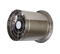 RWSXY Extractor de Aire cilíndrico de Acero Inoxidable, Potente Extractor de Aire para Cocina, Doble Cara con Rejilla Protectora, Extractor de Aire Integrado de un Solo Lado de 7/9/11 Pulgadas.