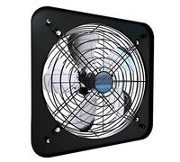 RWSXY Extractor de Aire Cuadrado, Extractor de Aire doméstico de Ventana de 12 Pulgadas de Alta Velocidad, para proyectos de ventilación y extracción, Color Negro