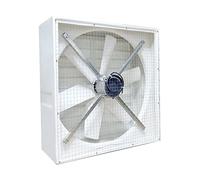 RWSXY Extractor de Aire de Pared con persiana, Extractor de Aire de Alta Velocidad de PRFV, persiana automática, para Garaje, Invernadero, ático y cobertizo, Color Blanco.