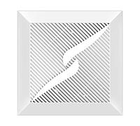 RWSXY Extractor de Aire para Techo y Ventana, silencioso, de 8/10/12 Pulgadas, para baño, Cuadrado, con válvula de retención para Cocina, Inodoro y Extractor de Aire.