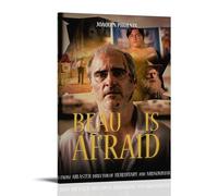 RWTWQGEQWGR Beau Is Afraid - Póster decorativo para pared, diseño estético, 40 x 60 cm, estilo marco