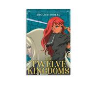 RWTWQGEQWGR Póster de anime de Los Doce Reinos para pared, decorativo, estético, diseño de póster de 50 x 75 cm, estilo sin marco