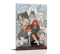 RWTWQGEQWGR Póster decorativo de anime de Los Doce Reinos para pared, cubierta estética, diseño de póster de 50 x 75 cm, estilo marco