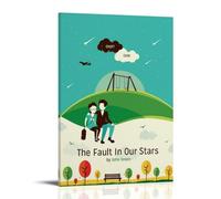 RWTWQGEQWGR Póster decorativo de la película The Fault in Our Stars para pared, diseño estético, 30 x 45 cm, estilo marco