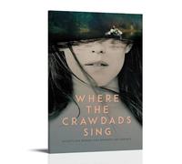 RWTWQGEQWGR Póster decorativo de la película Where The Crawdads Sing para pared, diseño estético, 50 x 75 cm, estilo marco