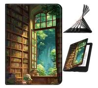 RWUTYTIUL Funda para Kindle Paperwhite de 7 pulgadas de 12ª generación 2025/2026 y Kindle Colorsoft 2024/2025, funda inteligente delgada de piel sintética con soporte antideslizante multiángulo para