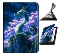 RWUTYTIUL Funda para Kindle Paperwhite de 7 pulgadas de 12ª generación 2025/2026 y Kindle Colorsoft 2024/2025, funda inteligente delgada de piel sintética con soporte antideslizante multiángulo para