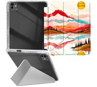 RWUTYTIUL Funda transparente para iPad Pro de 13 pulgadas 2024 M4 7ª generación, carcasa de piel a prueba de golpes, divertida funda transparente para tablet, accesorios para mujeres y hombres, color