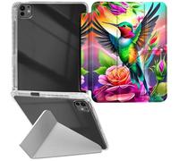 RWUTYTIUL Funda transparente para iPad Pro de 13 pulgadas 2024 M4 7ª generación, carcasa de piel a prueba de golpes, divertida funda transparente para tablet, accesorios para mujeres y hombres