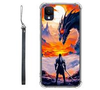 RWUTYTIUL Funda transparente para TCL Ion Z T501L T501C TCL A3/A30 5,5 pulgadas con cordón, transparente antiarañazos TPU suave funda protectora flexible a prueba de golpes para mujeres hombres funda