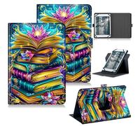 RWUTYTIUL Funda universal para tablet Callsky-Tab Cpad 10 de 10.1 pulgadas 2025, soporte protector giratorio de 360 grados con múltiples visualizaciones, funda de piel sintética para 9 a 10.5 pulgadas