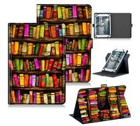 RWUTYTIUL Funda universal para tablet Callsky-Tab Cpad 10 de 10.1 pulgadas 2025, soporte protector giratorio de 360 grados con múltiples visualizaciones, funda de piel sintética para libros de arte