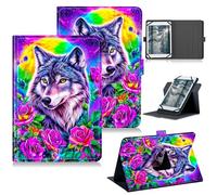 RWUTYTIUL Funda universal para tablet Callsky-Tab Cpad 10 de 10.1 pulgadas 2025, soporte protector giratorio de 360 grados con múltiples visualizaciones, funda de piel sintética para 9 a 10.5 pulgadas