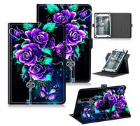 RWUTYTIUL Funda universal para tablet Callsky-Tab Cpad 10 de 10.1 pulgadas 2025, soporte protector giratorio de 360 grados con múltiples visualizaciones, funda de piel sintética para 9 a 10.5 pulgadas