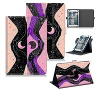 RWUTYTIUL Funda universal para tablet T-Mobile Revvl Tab 2 de 10.1 pulgadas 2025/Revvl Tab 5G 10.4 pulgadas 2023, soporte protector giratorio de 360 grados, funda protectora de piel sintética para 9 a