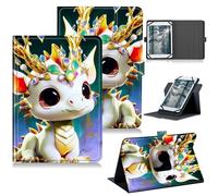 RWUTYTIUL Funda universal para tablet T-Mobile Revvl Tab 2 de 10.1 pulgadas 2025/Revvl Tab 5G 10.4 pulgadas 2023, soporte protector giratorio de 360 grados, funda protectora de piel sintética para 9 a