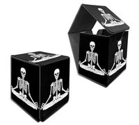 RWUTYTIUL MTG Commander Deck Box, caja de almacenamiento de tarjetas para más de 100 tarjetas con funda, piel sintética, tamaño grande, fuerte soporte para cartas para juegos de mesa Magic MTG TCG CCG