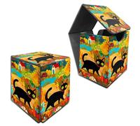 RWUTYTIUL MTG Commander Deck Box, caja de almacenamiento de tarjetas para más de 100 tarjetas con funda, piel sintética, tamaño grande, fuerte soporte para cartas para juegos de mesa Magic MTG TCG CCG