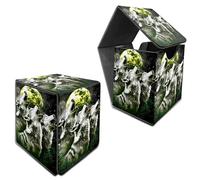 RWUTYTIUL para MTG Commander Deck Box, caja de almacenamiento de tarjetas se adapta a más de 100 tarjetas con mangas, piel sintético, de gran tamaño, imán fuerte, para juegos de mesa, Magic MTG TCG