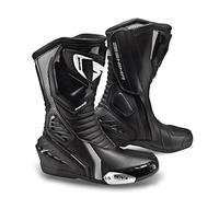 RWX-6 LADY BLACK, Botas de cuero para motocicleta de verano para mujeres (Negro, 36)