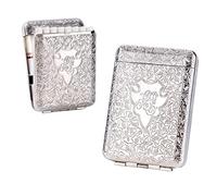 RWXCOW Pitillera de metal, para hombre y mujer, para 14 cigarrillos, producto de merchandising de Peaky Blinders, aspecto elegante y cualidades especiales, plateada