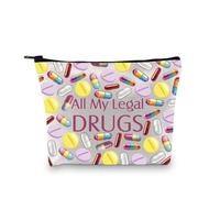 RX Lainey Wilson merchandiseper Pouch All My Legal Drug Medicine Case Medication Organization Pill Prescription Bag Farmacy (All My Legal Drugs 3UK)