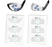 RX PRECISION - Cinta de impacto de golf - 300 etiquetas/etiqueta - hierro/driver - Mixed - para zurdos y diestros - FACETAPE - Análisis de punto dulce - Entrenador de oscilación