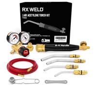 RX WELD Kit de antorcha de acetileno de aire, kit de gas combustible serie profesional