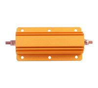 RX24 - Resistencia de 200 W 1R, carcasa de aluminio dorado, resistencias bobinadas de alambre, resistencia de alimentación de rosca para sensor de fuente de alimentación, sensor de ascensor, audio de