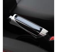 RXATTWVLY para Mercedes-Benz C Class S203/W203 Wagon 2000-2007 Funda de Freno de Mano,Protector de Empuñadura Efecto Fibra de Carbono, Cubierta de ABS Cromado, Accesorios de Interior,B