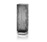 Rxcvkmw Modern Minimalist Glass Square vase Crystal Glass vase vase Dry vase Grey