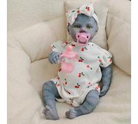 RXDOLL 19 Pulgadas 48 cm anatomía Correcta Avatar bebé renacido Realista Silicona Vinilo Peso Corporal Realista niña Regalo de muñeca recién Nacido Hecho a Mano, Adecuado para niños de 3 años +
