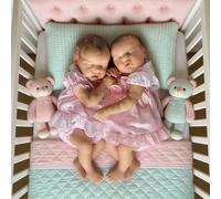 RXDOLL Asleep Reborn - Muñecas de silicona de cuerpo completo de vinilo, muñecas de bebé realistas de 18 pulgadas, muñecas recién nacidas realistas que se ven muñecas de bebé de silicona completa