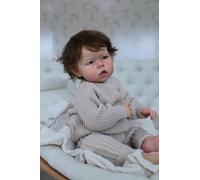 RXDOLL Bebe Reborn Silicona Cuerpo Completo Niña, 50CM Muñecas Bebe Reborn Niña, bebé Reborn Silicona, Muñeca de bebé Realista, Vinilo Cuerpo Completo, Fisiológicamente Correcto