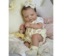 RXDOLL Muñeca de bebé de silicona completa de 18 pulgadas, muñecas de silicona de cuerpo completo de vinilo anatómicamente correcto, muñeca realista para niñas