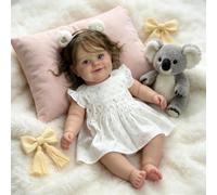 RXDOLL Muñeca realista de 20 pulgadas de silicona de cuerpo completo, muñeca recién nacida de vinilo suave de la vida real, princesa Maddie, muñeca Reborn realista con pelo enraizado