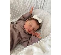 RXDOLL Muñecas Bebe Reborn Laura 50cm Real Life Muñecos recién Nacidos Silicona Suave de Cuerpo Entero Niña Silicona Squishy Muñeca bebé Poseable Anatómicamente Correcto para Edad 3+