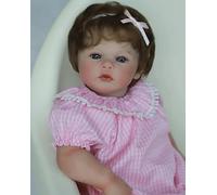 RXDOLL Muñecas de bebé Reborn realistas de 18 pulgadas, cuerpo completo, bebé recién nacido con peso, juego de regalo de muñeca Reborn de silicona suave para niños a partir de 3 años, padres, ancianos