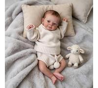 RXDOLL Muñecas de bebé Reborn realistas de 19 pulgadas de silicona de cuerpo completo de vinilo, muñeca realista recién nacida, muñecas de bebé de silicona completa anatómicamente correctas para niños