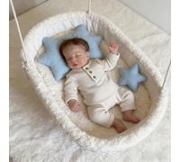 RXDOLL Muñecas de bebé Reborn realistas de 20 pulgadas, hechas a mano, de silicona, extremidades de vinilo suave y cuerpo de tela, muñeca de bebé que se ve realista, juego de muñecas recién nacidas